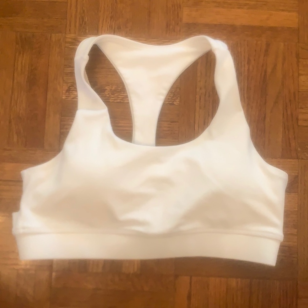 Buff bunny eco sports bra in white